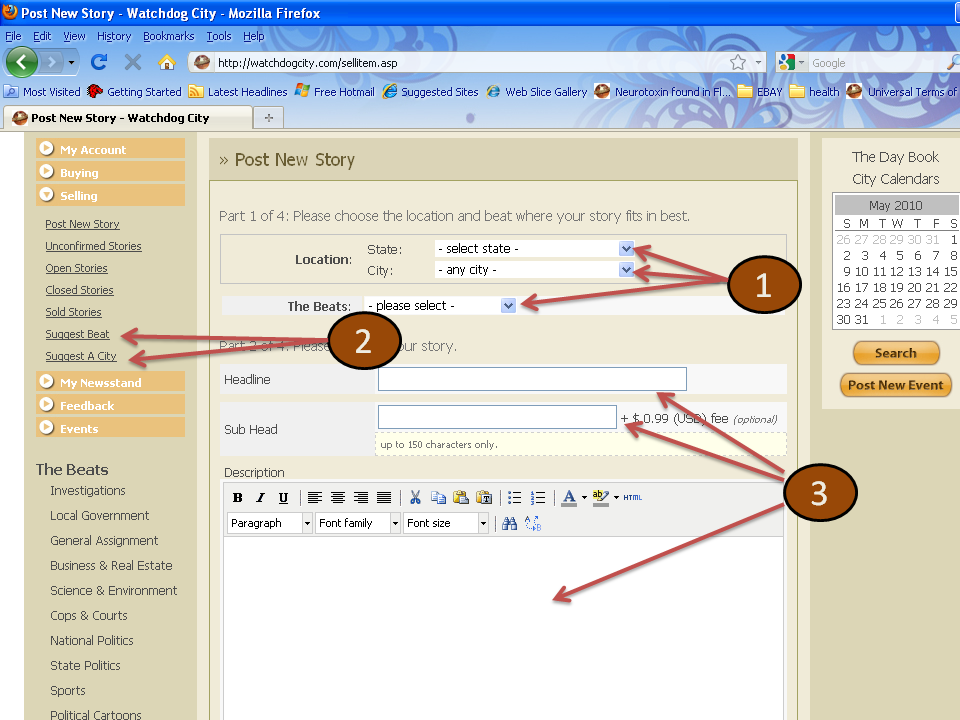 How to load a story, slide 5